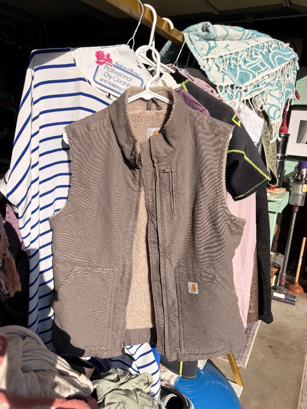 Carhartt vest, Sherpa lined